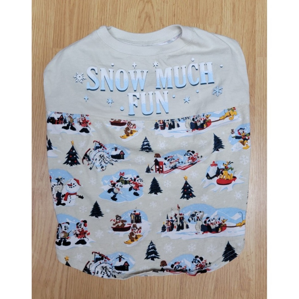 Disney Tails Mickey Spirit Jersey Shirt for Dogs Size XL 2021 Snow Much Fun